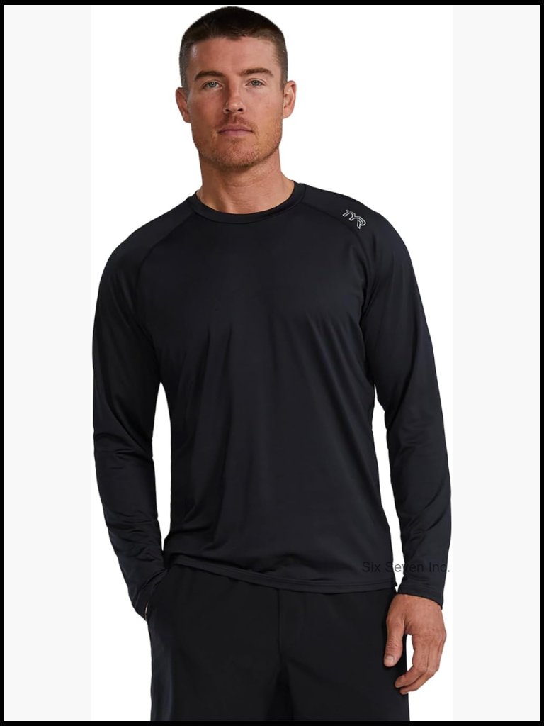 Men's Athletic Performance Long Sleeve Tech Tee - Moisture-Wicking Quick-Dry